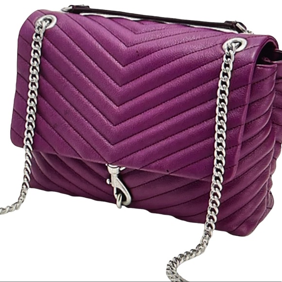 Rebecca Minkoff purple Edie flap Shoulder bag
